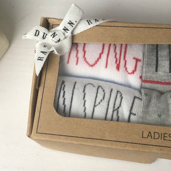 Rae Dunn Teacher Appreciation 6 Pack Ankle Sock Gift Set Pack - Picture 6 of 9